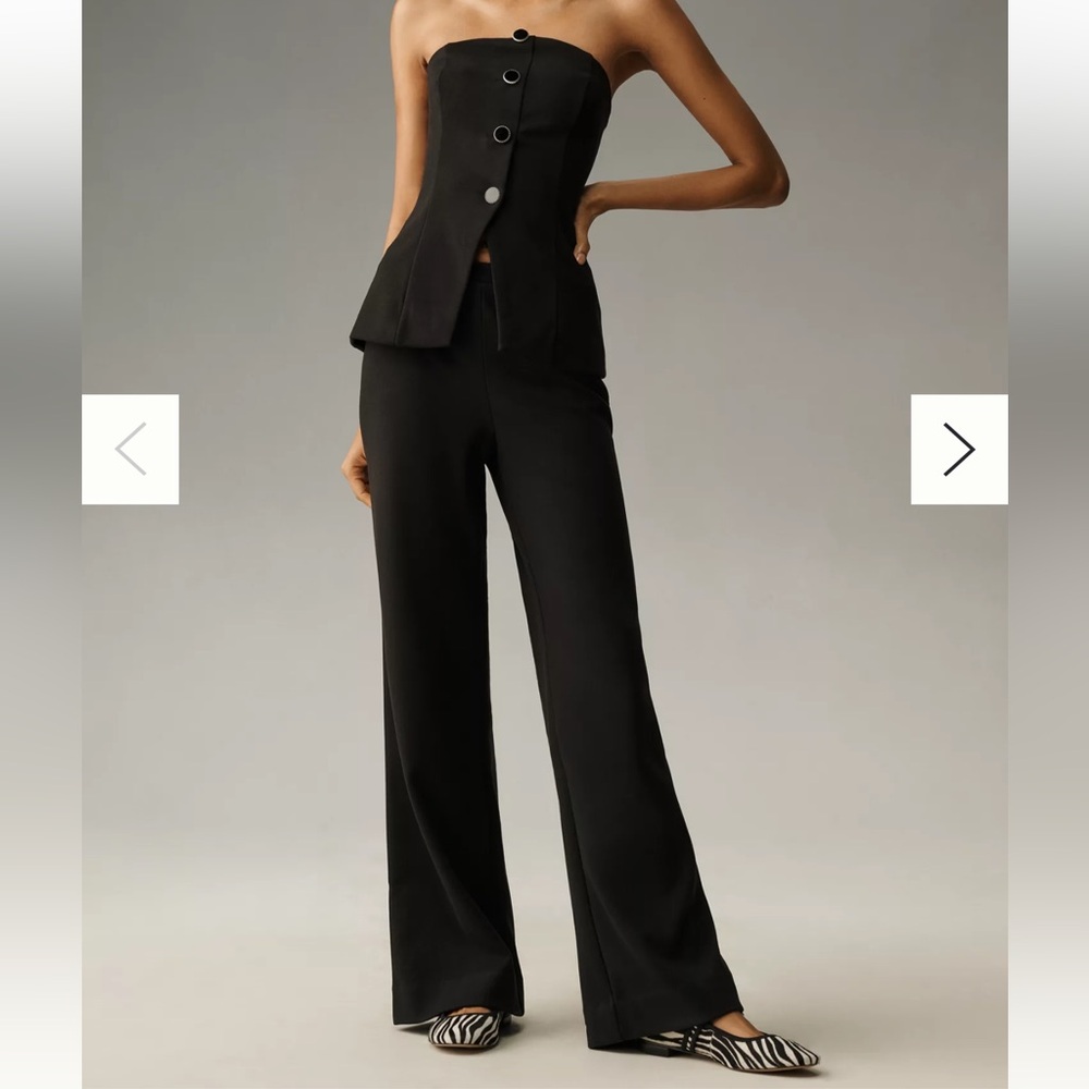 NWT REFORMATION PEARS KNIT TWO PIECE BLACK XS